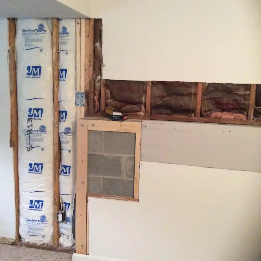Wall insulation replacement during Contents Cleaning & Restoration in Blue Springs
